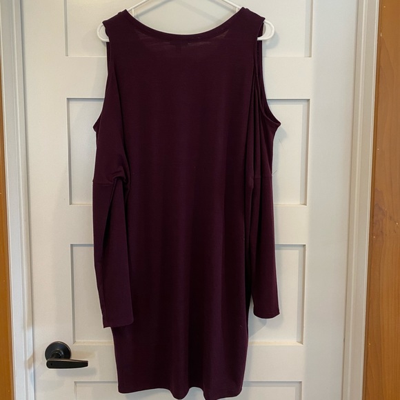 NWT Express Dress with sleeves L Dark Purple - Picture 4 of 5